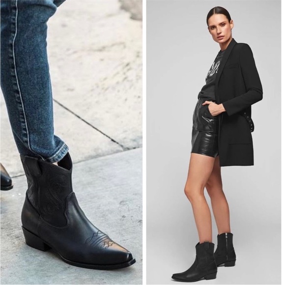 Anine Bing Elton Boot in black (western)37/7 - Picture 5 of 11